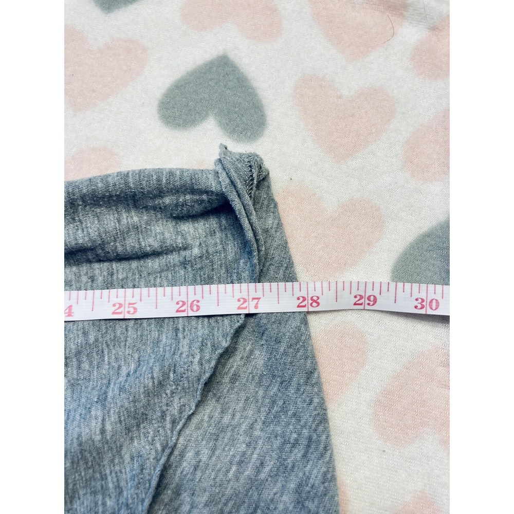 Pink Victoria's Secret T-Shirt Womens XS Grey Glitter Logo Scoop Neck Tee - Picture 6 of 6